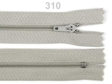 Reißverschluss Spirale Breite 3 mm Länge 20 cm pinlock Beigegrau